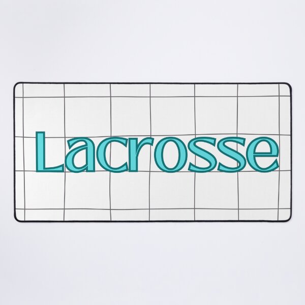 Item preview, Teal Lacrosse checkered lettering designed and sold by LuckyPenni.