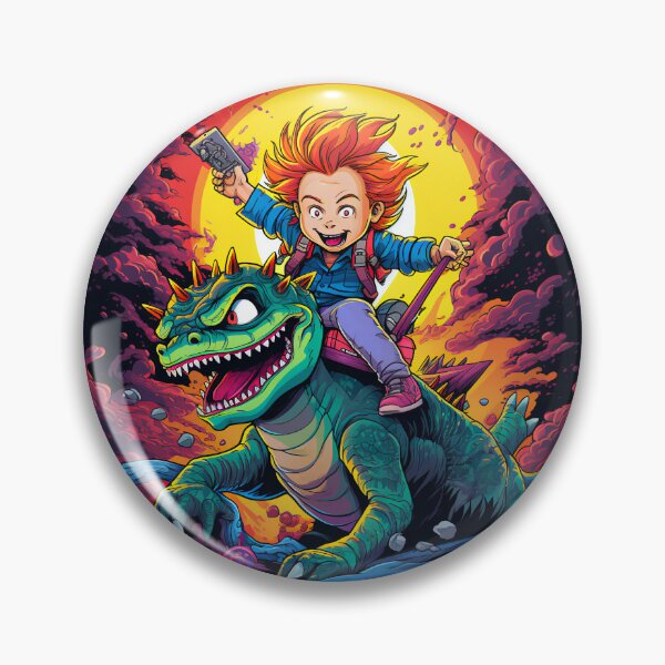 Item preview, Chuckie Finster on Reptar Rugrats Kaiju style art poster designed and sold by CodeytheArtist.