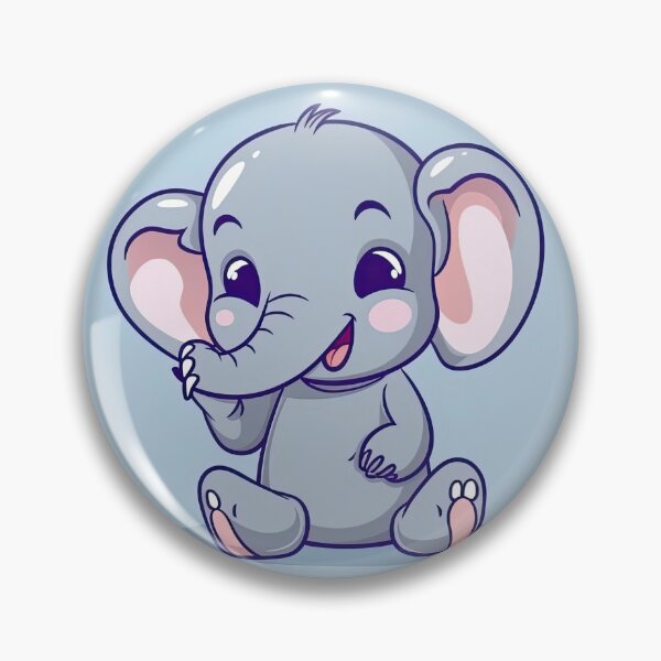 Item preview, Adorable Cartoon Baby Elephant designed and sold by TheFullFantasy.