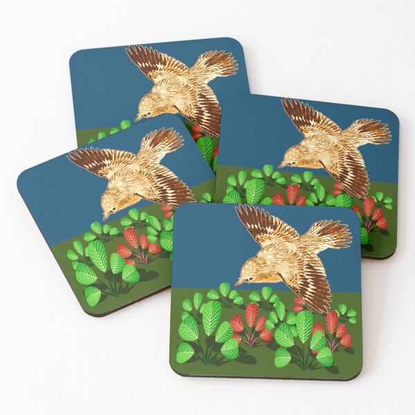Item preview, Graceful Bird in Flight - Dark Teal Background designed and sold by DeevaValli.
