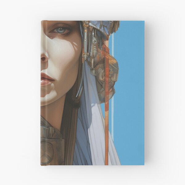 Item preview, Hyperborean Priestess - Woman Portrait Inspired by Moebius designed and sold by Vril Design.