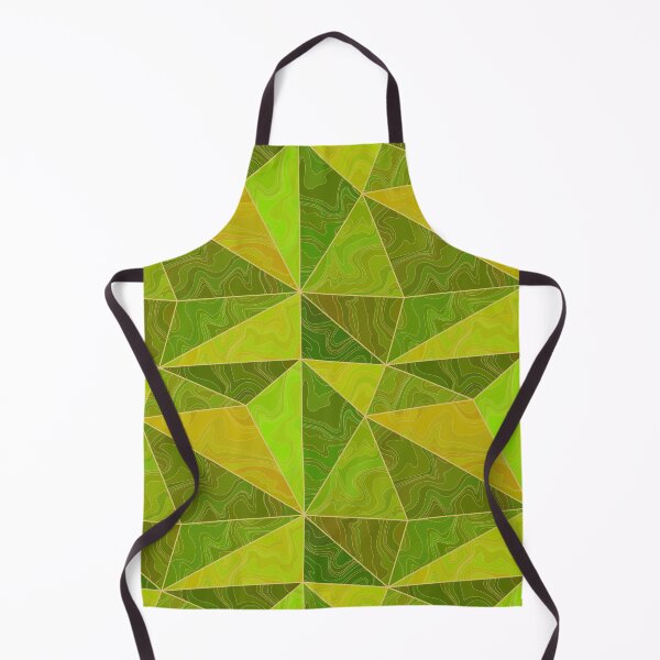 Item preview, Abstract green, lime and yellow 3d low polygonal marbled pattern designed and sold by Osting.