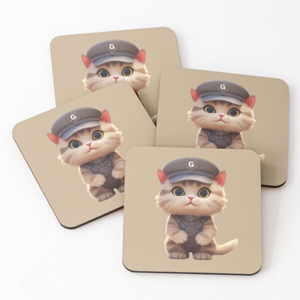 Item preview, Security Guard Cat designed and sold by Myra365Art.