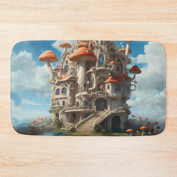 Item preview, Enchanting Mushroom Castle: A Whimsical Fungal Fantasy 20 designed and sold by TheTechnoCanvas.