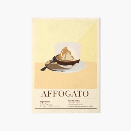 Artikel-Vorschau von Affogato-Kaffee-Dessert-Design, designt und verkauft von Agapeart111.