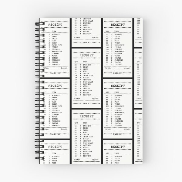 Item preview, 55 Burgers Receipt designed and sold by Chalene Warner.