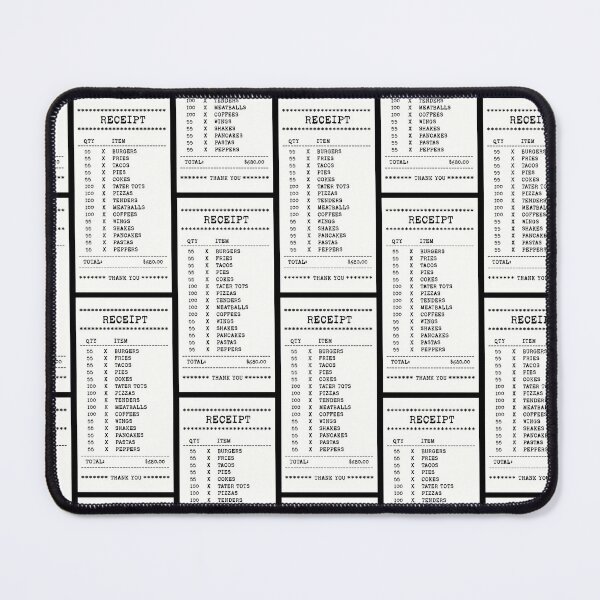 Item preview, 55 Burgers Receipt designed and sold by Chalene Warner.