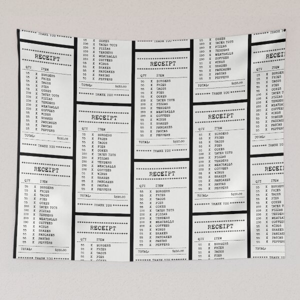 Item preview, 55 Burgers Receipt designed and sold by Chalene Warner.