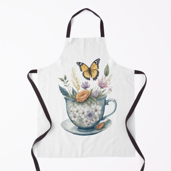 Item preview, Yellow Butterfly Flowers in a Teacup designed and sold by TuckerLogan.
