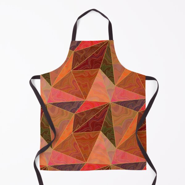 Item preview, Abstract orange, brown, purple, red 3d low polygonal marbled pattern designed and sold by Osting.