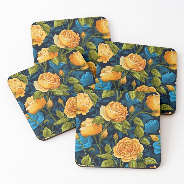 Item preview, Van Gogh Roses Pattern 8 designed and sold by DigitalPatternx.