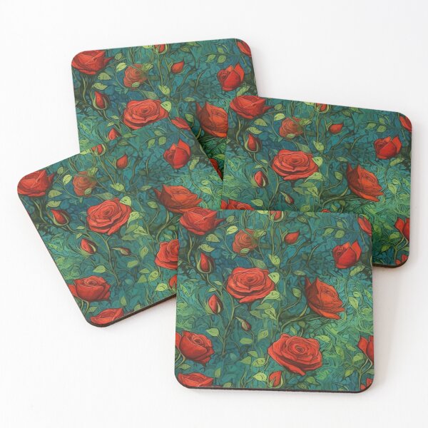 Item preview, Van Gogh Roses Pattern 11 designed and sold by DigitalPatternx.