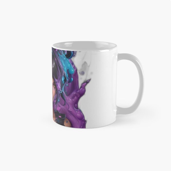 Item preview, Splash Rainbow Portrait - Young Woman in Anime Style designed and sold by DeevaValli.