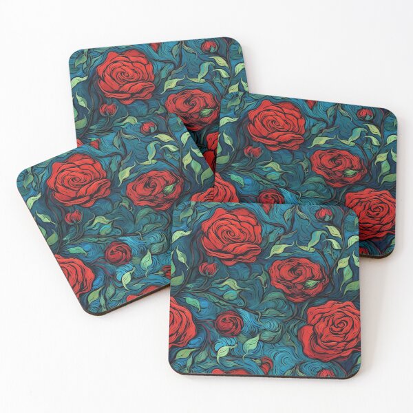 Item preview, Van Gogh Roses Pattern 12 designed and sold by DigitalPatternx.