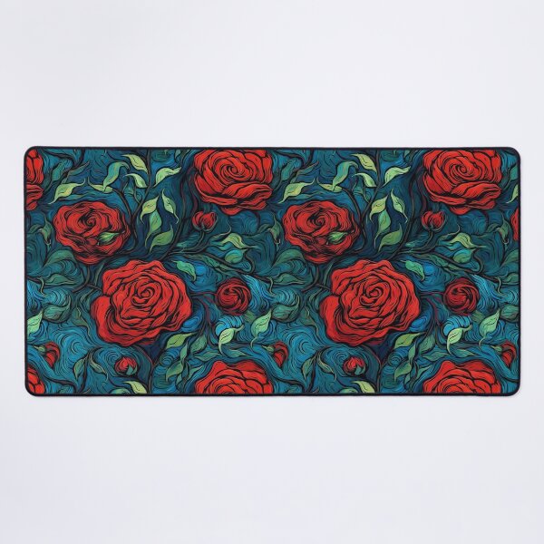 Artikelvorschau, Van-Gogh-Rosen-Muster 12 entworfen und verkauft von DigitalPatternx.