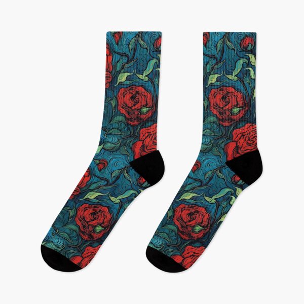 Item preview, Van Gogh Roses Pattern 12 designed and sold by DigitalPatternx.