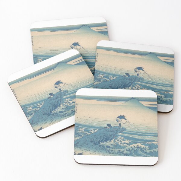 Item preview, Japanese Drawing Mount Fuji with fisherman designed and sold by MerchQuiTue.