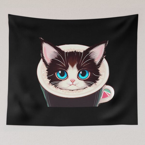 Item preview, Cozy Cat in a Cup designed and sold by Mechanical-Artt.