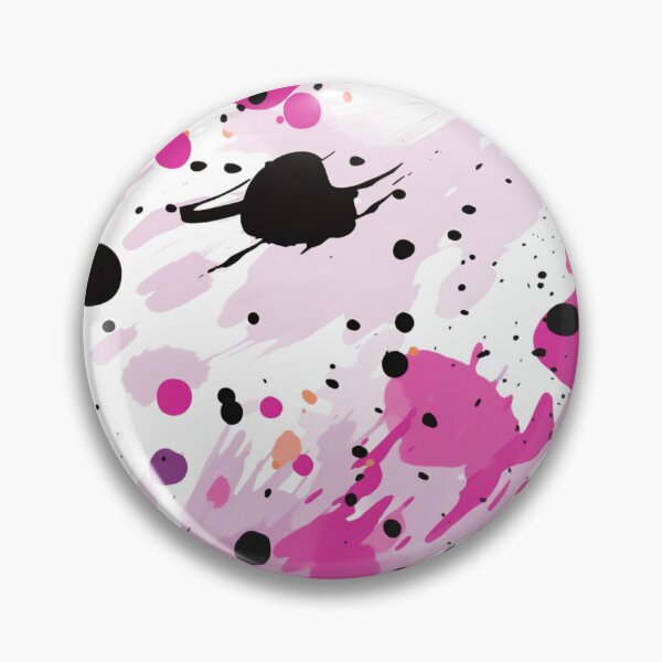 Item preview, Abstract pink and purple tones with big smears with black dots designed and sold by LizzyGraphics.
