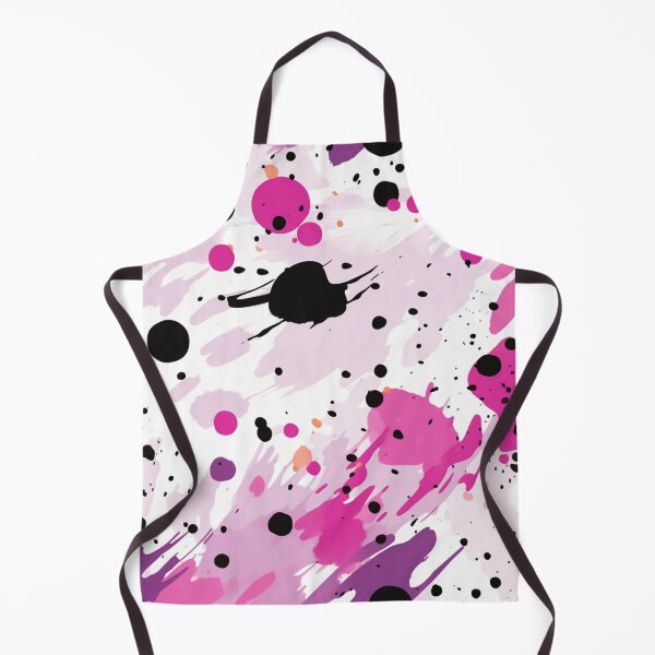 Item preview, Abstract pink and purple tones with big smears with black dots designed and sold by LizzyGraphics.