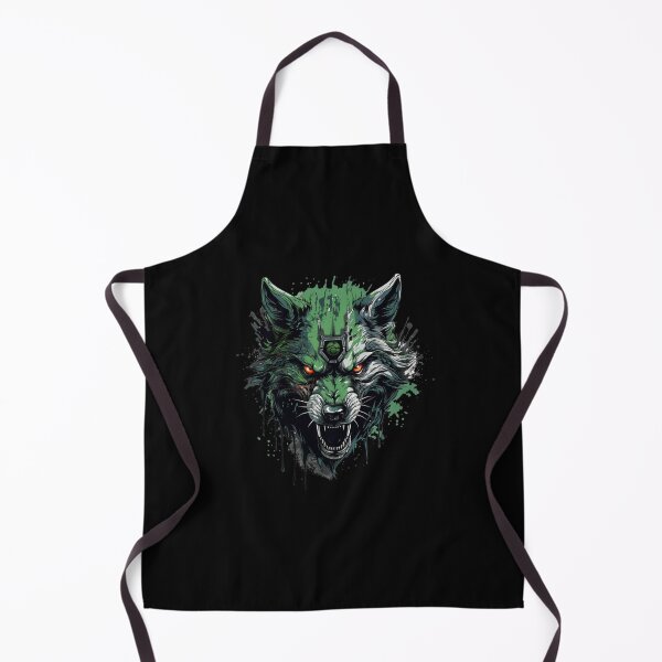 Item preview, Bad snarling zombie wolf face designed and sold by Mateusz Majcherek.