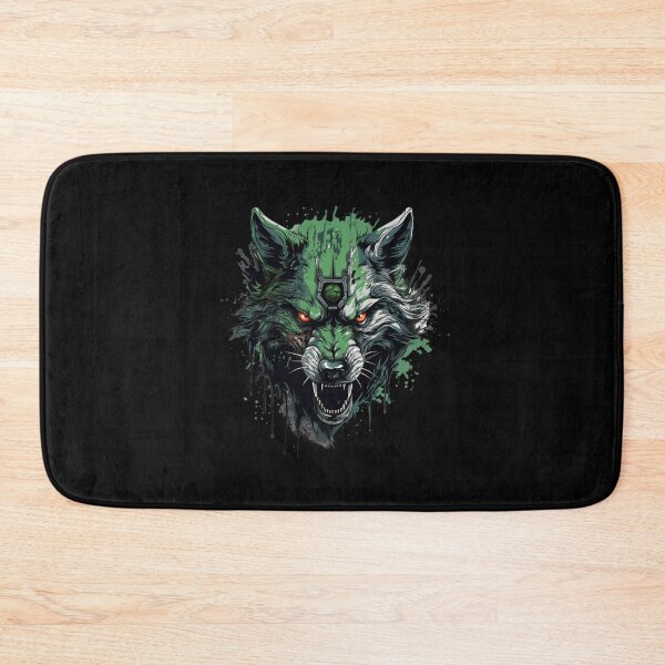 Item preview, Bad snarling zombie wolf face designed and sold by Mateusz Majcherek.