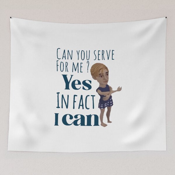 Item preview, Can you serve for me? Sinjin drowning designed and sold by eemilystickers.