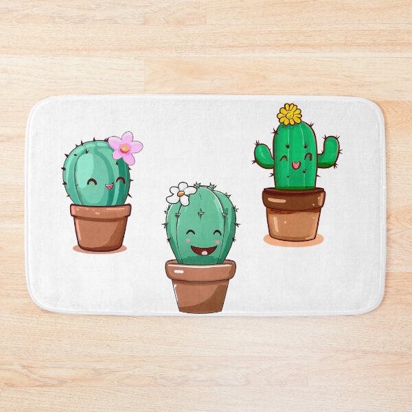 Item preview, pack of 3 cacti with flower designed and sold by miguel-ozz.