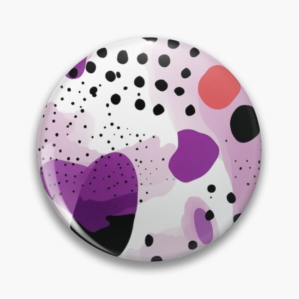 Item preview, Abstract purple tones with big smears with black dots designed and sold by LizzyGraphics.