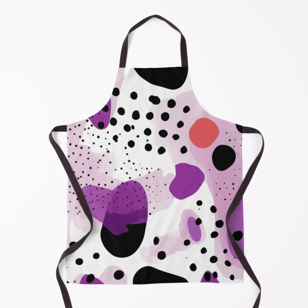 Item preview, Abstract purple tones with big smears with black dots designed and sold by LizzyGraphics.
