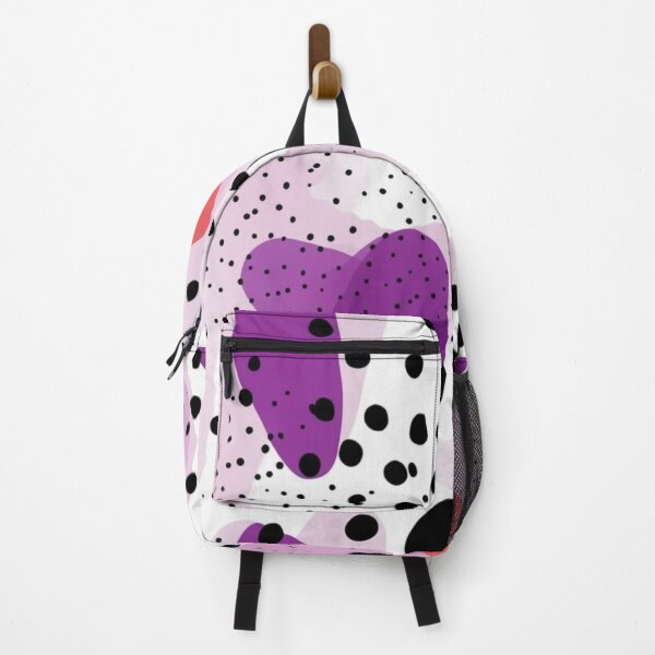 Item preview, Abstract purple tones with big smears with black dots designed and sold by LizzyGraphics.
