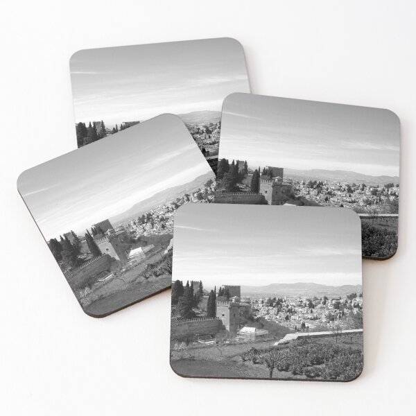 Item preview, Generalife gardens, Alhambra, and Albaicin, monochrome designed and sold by paulboizot.