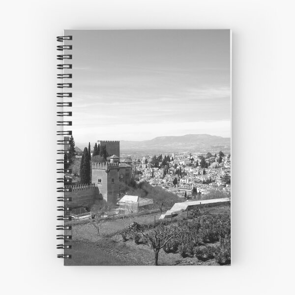 Item preview, Generalife gardens, Alhambra, and Albaicin, monochrome designed and sold by paulboizot.