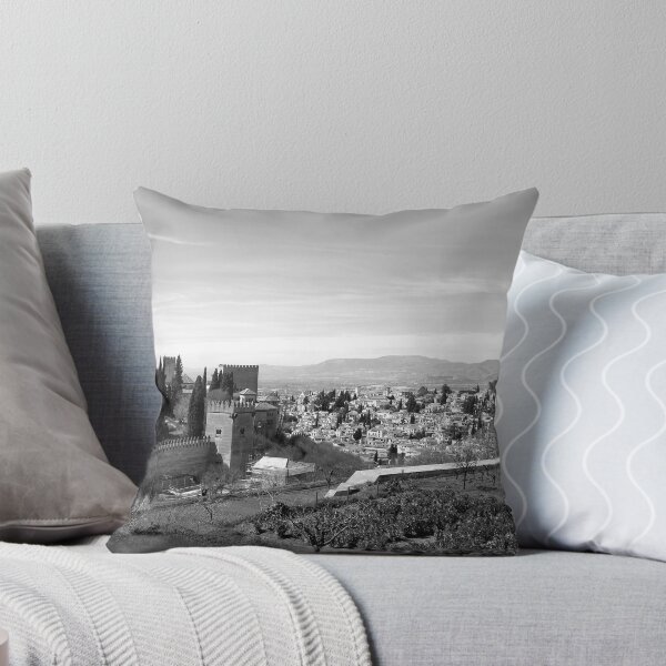 Item preview, Generalife gardens, Alhambra, and Albaicin, monochrome designed and sold by paulboizot.