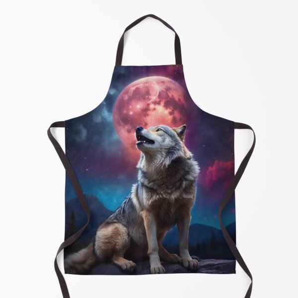 Item preview, Wolf howling moonlight - Starry night designed and sold by ElLocoMus.