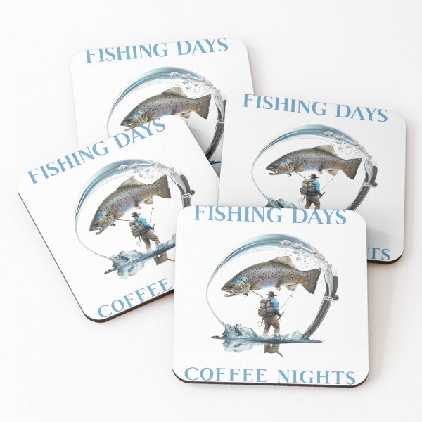 Item preview, Fishing Days - Coffee Nights designed and sold by Monica-Designs.