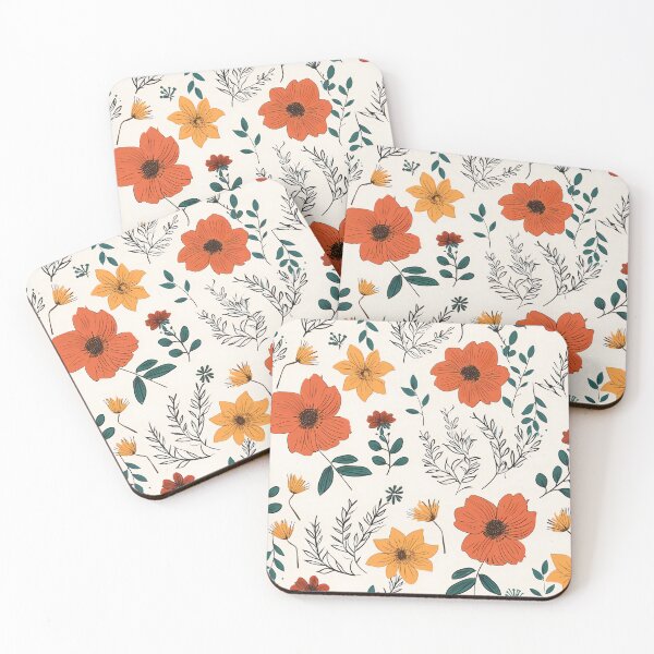 Item preview, Orange and yellow flowers designed and sold by TogetherDshop.