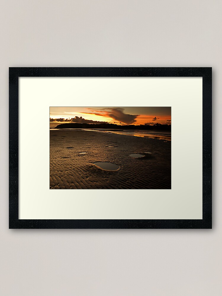Alternate view of Twilight at Conway Beach Framed Art Print