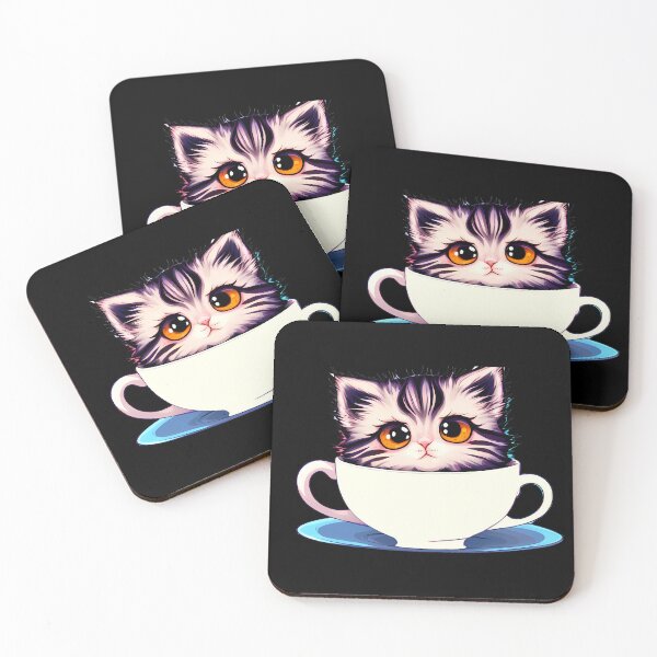 Item preview, Playful Cat Cup Hideout designed and sold by Mechanical-Artt.
