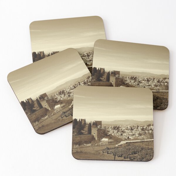 Item preview, Generalife gardens, Alhambra, and Albaicin, sepia designed and sold by paulboizot.