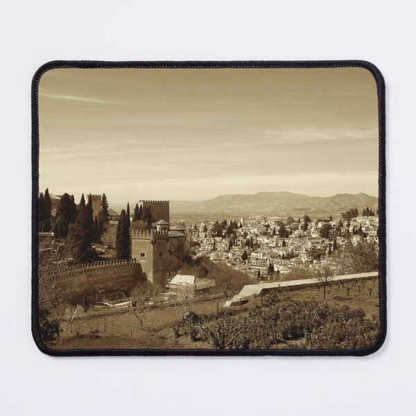 Item preview, Generalife gardens, Alhambra, and Albaicin, sepia designed and sold by paulboizot.