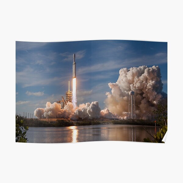SpaceX Falcon Heavy Liftoff (8K resolution) Poster