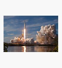 SpaceX Falcon Heavy Liftoff (8K resolution) Photographic Print