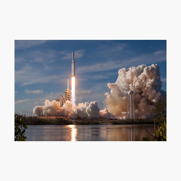 Item preview, SpaceX Falcon Heavy Liftoff (8K resolution) designed and sold by bobbooo.