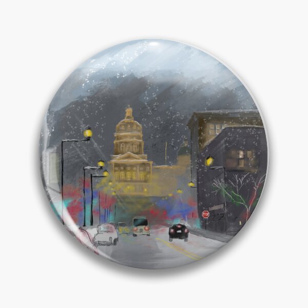 Item preview, Holiday Haze - Christmas at the Capitol Des Moines designed and sold by abookybabe.