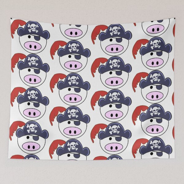 Item preview,  Pirate Pig Emoji designed and sold by m2inspiration.
