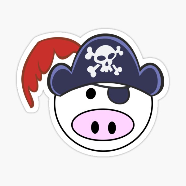 Pirate Emoji Stickers 1 Round | 500 Count