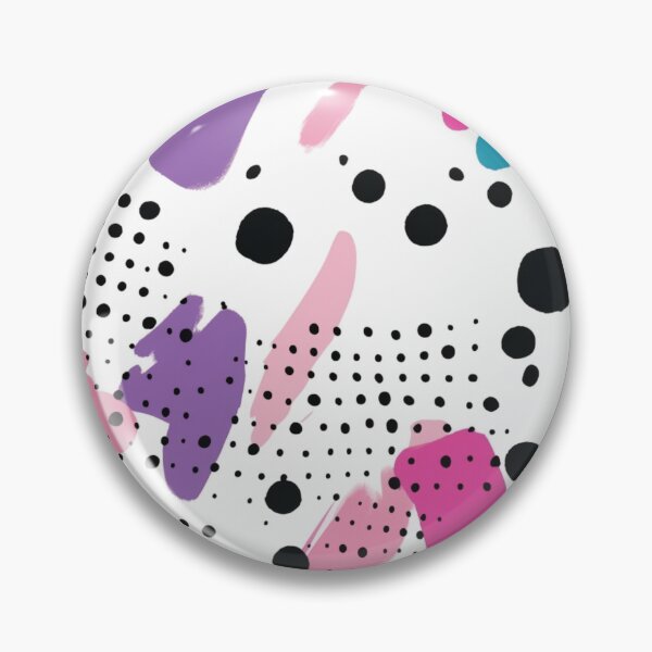 Item preview, Abstract pink and purple tones with black dots and big smears designed and sold by LizzyGraphics.
