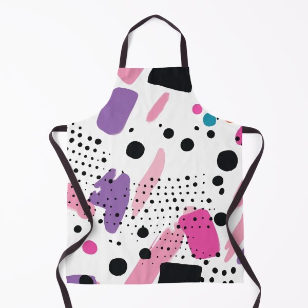 Item preview, Abstract pink and purple tones with black dots and big smears designed and sold by LizzyGraphics.