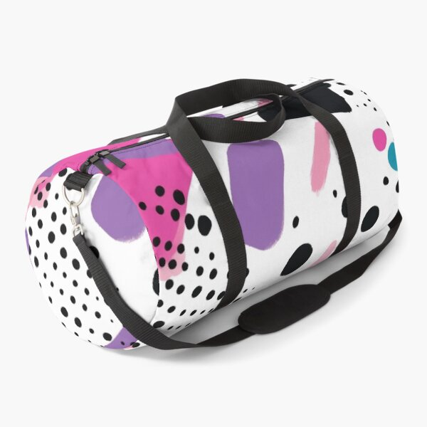 Item preview, Abstract pink and purple tones with black dots and big smears designed and sold by LizzyGraphics.